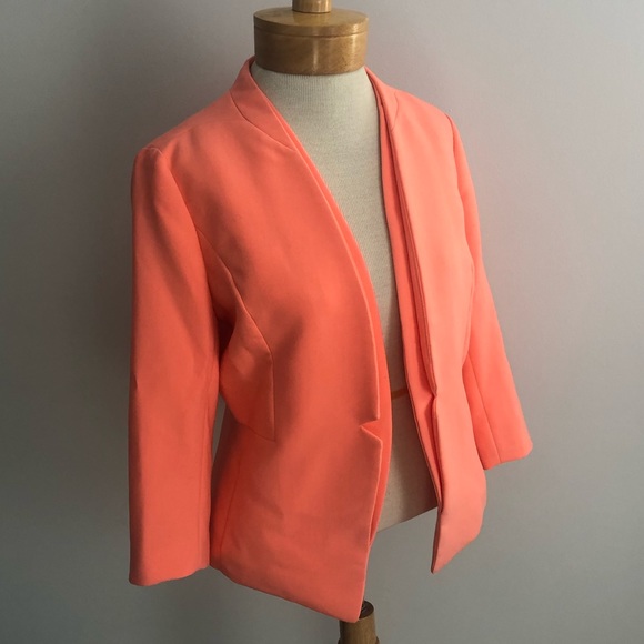 ATMOSPHERE CORAL WOMEN BLAZER JACKET - Picture 2 of 8